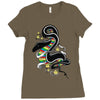 many colors  snake Ladies Fitted T-Shirt