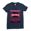 running mom Ladies Fitted T-Shirt