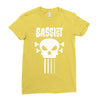 bassist skull Ladies Fitted T-Shirt