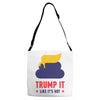 trump it like its hot Adjustable Strap Totes