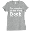 invention of the word boob Ladies Fitted T-Shirt