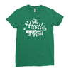 the hustle is real Ladies Fitted T-Shirt