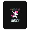 Unicorns are Born in March Dabbing Mousepad