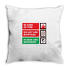 bat safety Throw Pillow