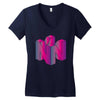 colorful nintendo Women's V-Neck T-Shirt