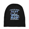 i have two tıtles aunt and dogmom an i rock them both flowers Baby Beanies