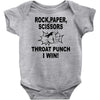 throat punch i win Baby Bodysuit