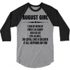 Super August Girl 3/4 Sleeve Shirt
