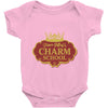 charm school Baby Onesie