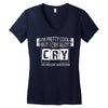 I Am Pretty Cool but Cry A lot You Wouldnt Understand Women's V-Neck T-Shirt
