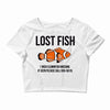 lost fish Crop Top