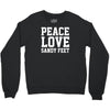 peace. love. sandy feet. Crewneck Sweatshirt