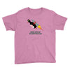 never give up poster Youth Tee