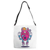 all seeing bunny Adjustable Strap Totes