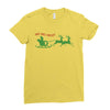 ugly santa ho ho hoo! Ladies Fitted T-Shirt