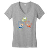 dragon puff z [converted] Women's V-Neck T-Shirt