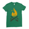 camp &amp; bonfire Ladies Fitted T-Shirt