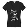 sip me baby one more time wine glass Women's V-Neck T-Shirt