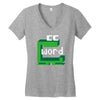 word muncher Women's V-Neck T-Shirt