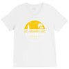 amity island jaws inspired movie shark printed V-Neck Tee