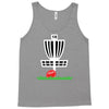 disc golf frisbee leaning on target basket innova Tank Top
