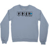 rock paper scissors hadouken Crewneck Sweatshirt