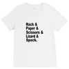 rock paper scissors lizard spock big bang theory geek nerd gift t shir V-Neck Tee