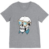 skull holiday V-Neck Tee