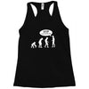 banksy funny human evolution indie Racerback Tank