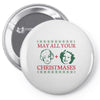 golden christmas Pin-back button