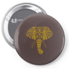 tribal print elephant geometric gold animals cool Pin-back button