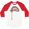 vampire lips 3/4 Sleeve Shirt