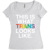 This Is What Trans Looks Like Women's Triblend Scoop T-shirt