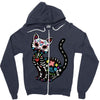 loco coco skul cat Zipper Hoodie