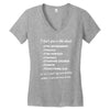 i dont give a shit about the environment politics the homeless Women's V-Neck T-Shirt