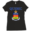 quebec coat of arms canada Ladies Fitted T-Shirt