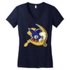 russian mongroul Women's V-Neck T-Shirt