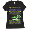 mess with my daughter and from a place Ladies Fitted T-Shirt