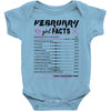 February Girl Facts Pisces Baby Onesie