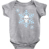 skull snowflakes alternative christmas jumper Baby Onesie