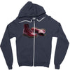 red doc marten skinhead boots, ideal birthday present or gift Zipper Hoodie