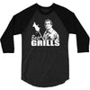 bear grills  funny 3/4 Sleeve Shirt