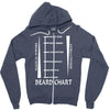 beard length chart Zipper Hoodie