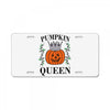 halloween pumpkin queen License Plate
