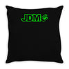 black funny glow in dark glowing Throw Pillow