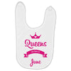 queens are born in june Baby Bibs