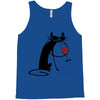 cat and wine Tank Top