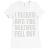 weight lifting gym fitness training Ladies Fitted T-Shirt