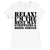 relax! i'm the best man Ladies Fitted T-Shirt