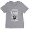 I Dont Need Therapy Need Pin Bowling V-Neck Tee